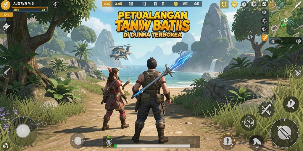 Screenshot menunjukkan aksi seru dalam dunia terbuka 3446.