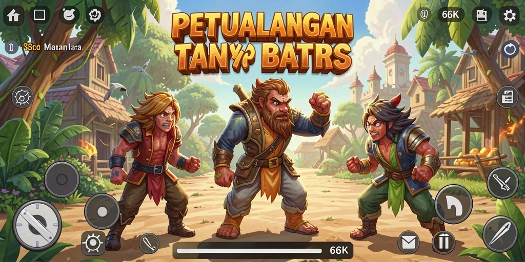 Tampilan gameplay 66K yang memukau dalam petualangan menantang.