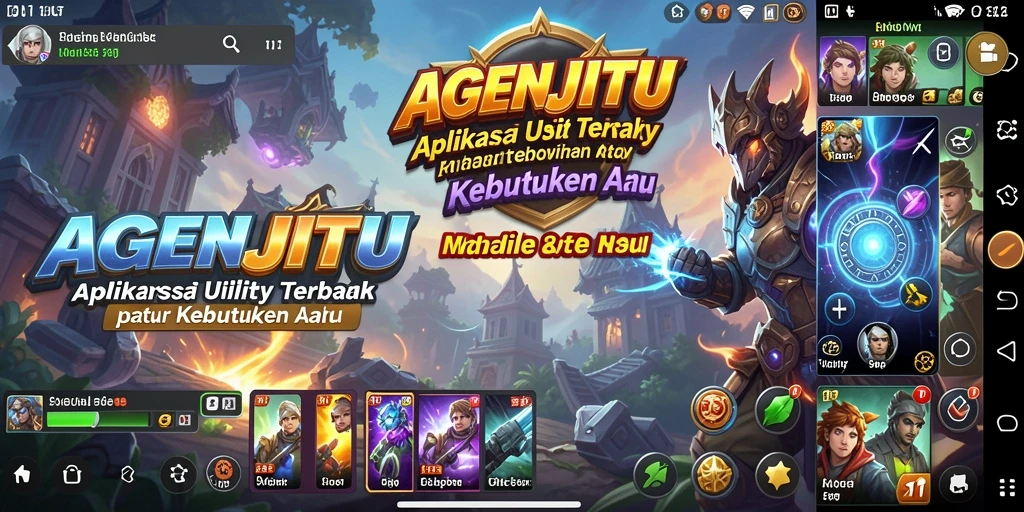 Screenshot AGENJITU menampilkan antarmuka aplikasi Utility yang intuitif.