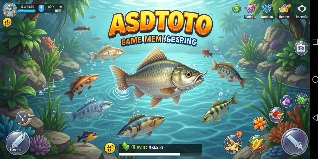 Screenshot gameplay ASDTOTO menampilkan suasana memancing yang menawan.
