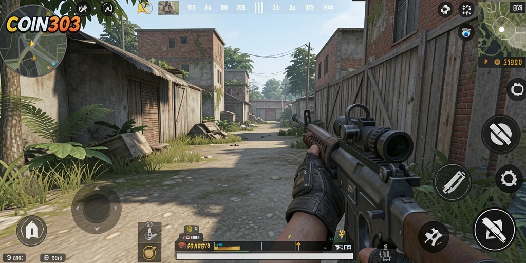 Tampilan mendebarkan dari aksi gameplay TPS COIN303.
