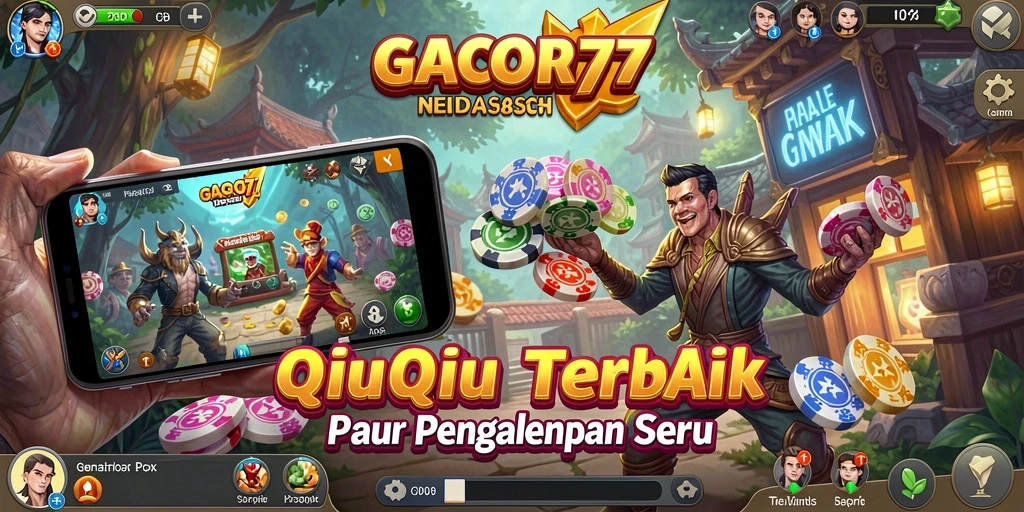 Screenshot GACOR77 menampilkan gameplay QiuQiu yang mendebarkan.