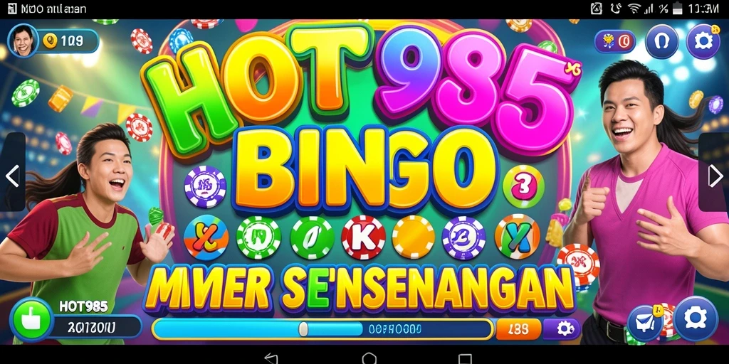 Tampilan gameplay Bingo yang seru dan interaktif di HOT985.