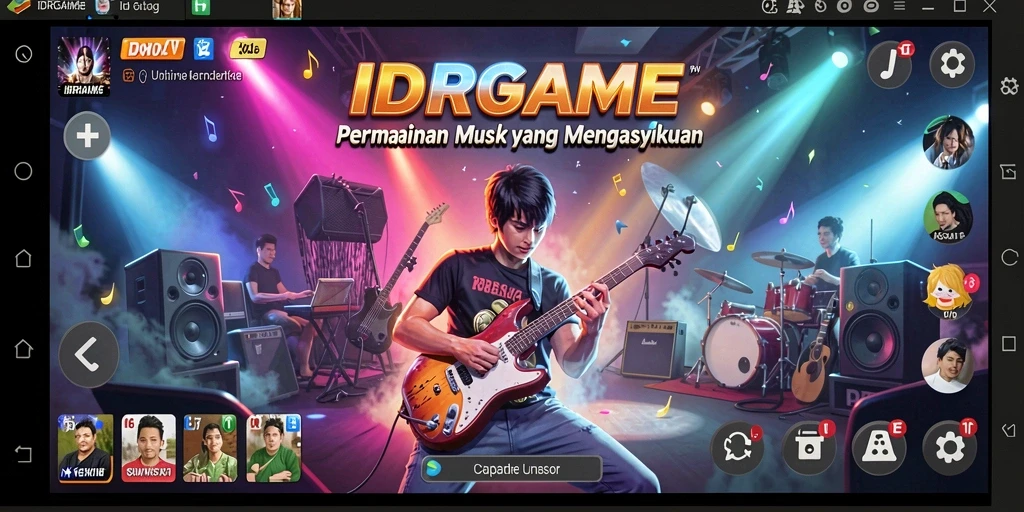 Tampilan menarik dari gameplay IDRGAME dengan musik yang menghibur.
