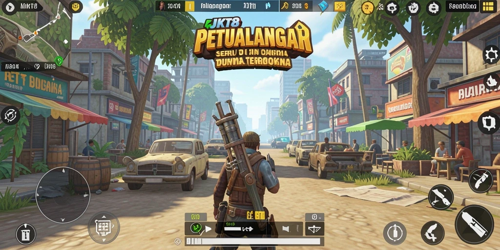 Gameplay Open World dalam JKT8 yang menakjubkan dan mendalam.