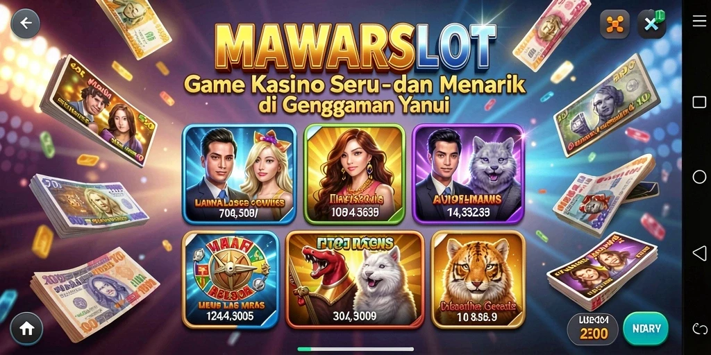 Tampilan gameplay MAWARSLOT yang menarik dan penuh warna.