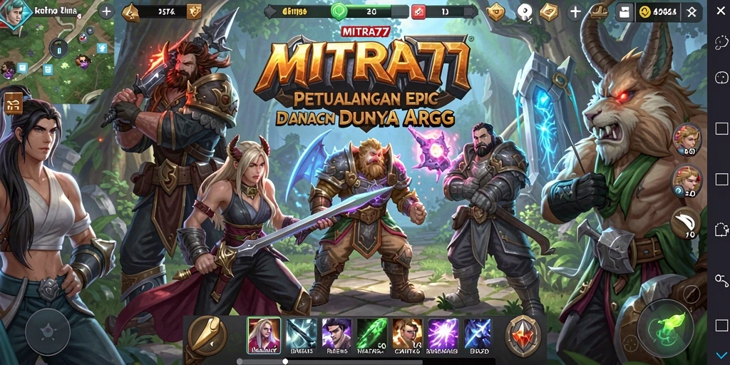 Gameplay menakjubkan dengan pertempuran seru di dunia fantasi.