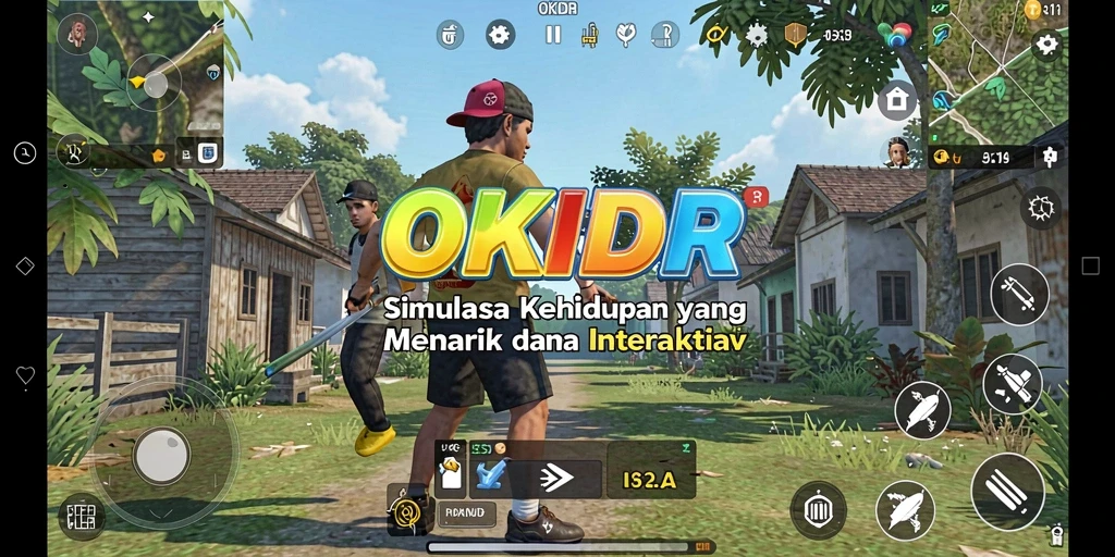Screenshot OKIDR menampilkan gameplay interaktif yang seru dan mendalam.