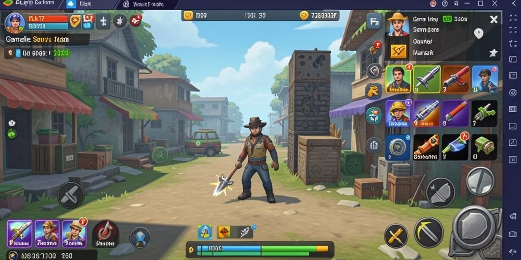 Tampilan gameplay utama OLX17 yang menunjukkan mekanisme Idle yang menarik.