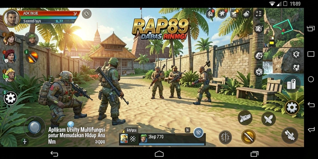 Tampilan utama RAP89 dengan fitur-fitur Utility yang menarik.