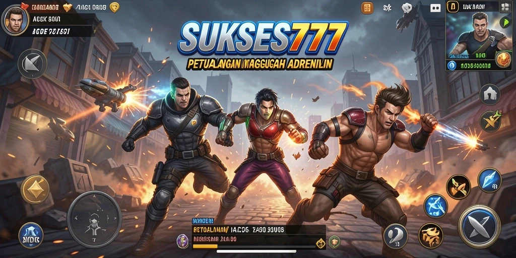 Tangkapan layar dari gameplay <strong>SUKSES777</strong> yang menampilkan aksi pertarungan yang intens.