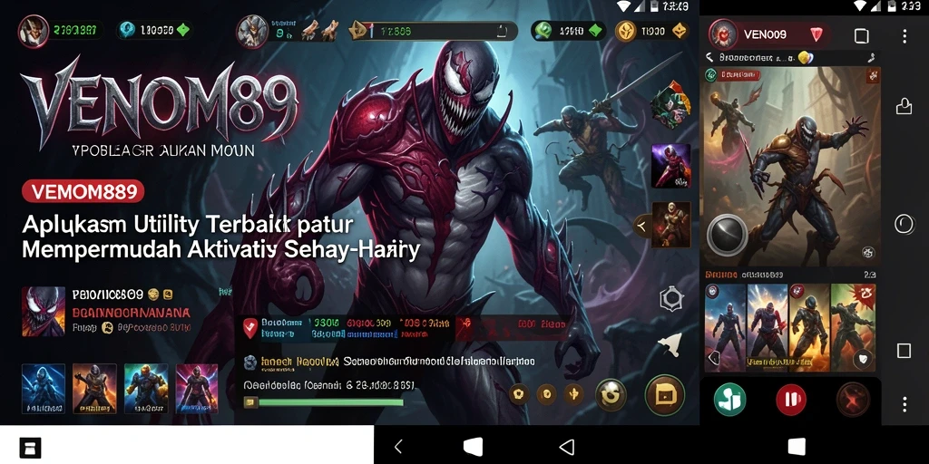 Tampilan antarmuka utama VENOM889 yang memudahkan pengguna.